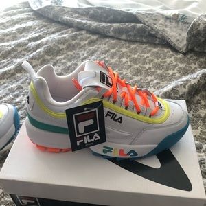 Fila Disruptor neon size 7 New in box